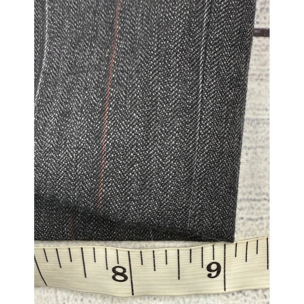 Christian Dior Monsieur Vintage Gray Pinstripe Wool Suit Blazer 44L Pants 36x31‎